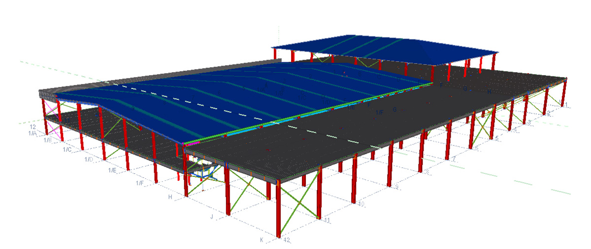 Design Drawing of Steel Structure Logistics Warehouse in Virgin Islands-4