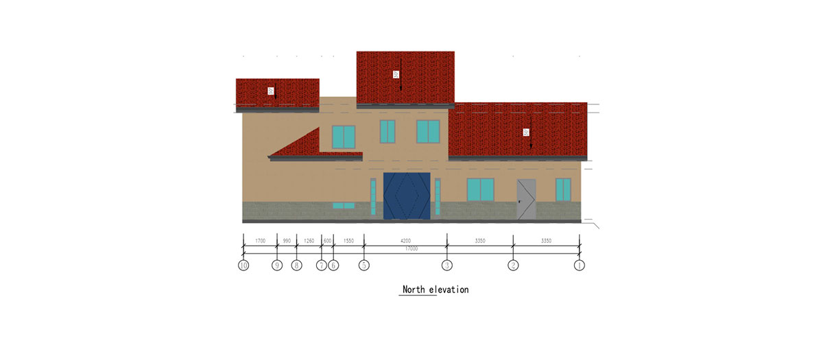 Barbados-201.5m2-two-story-villa structure design-4