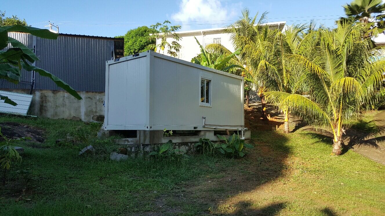 20ft Container House with bathroom Project in Seychelles -1