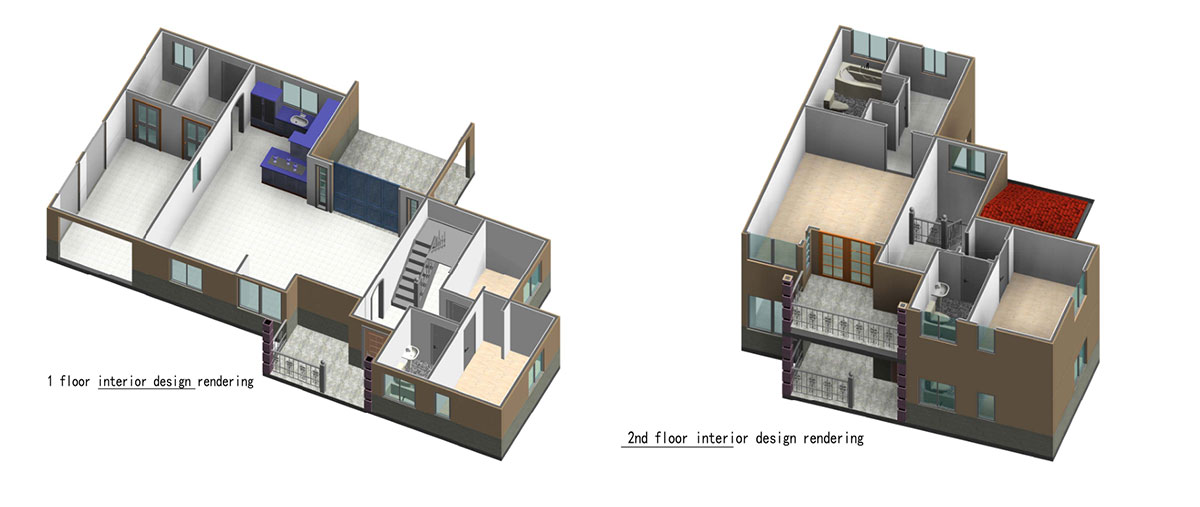 Barbados-201.5m2-two-story-villa structure design-5