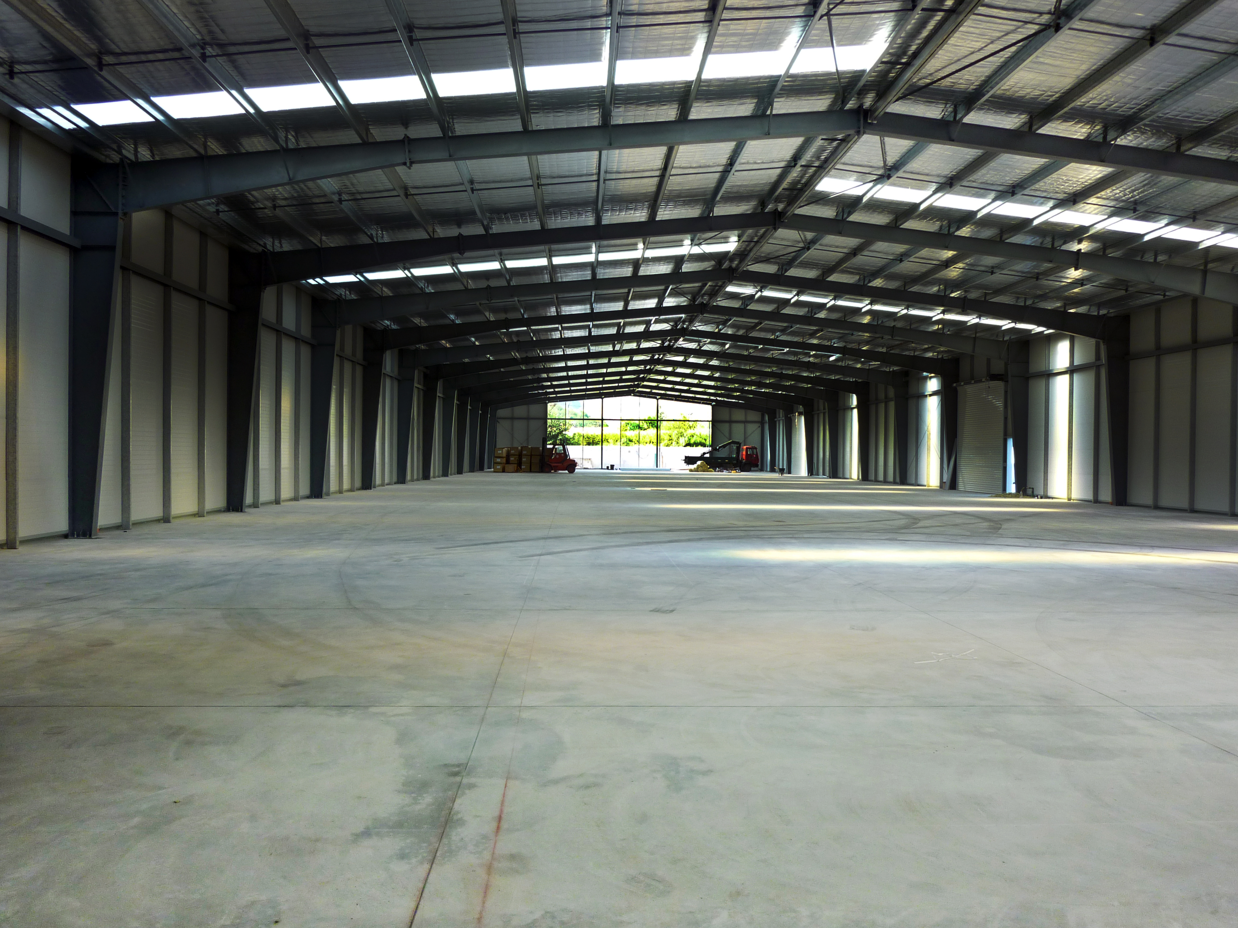 Steel Structure Warehouse in Albania inner view