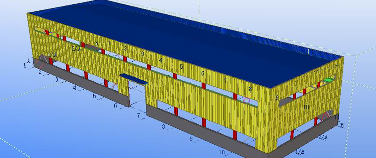 Iraqi Steel Structure Logistics Warehouse Design Drawing-2