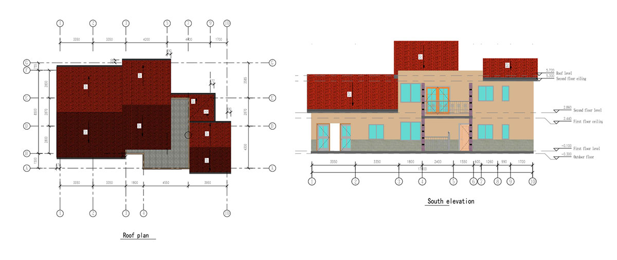 Barbados-201.5m2-two-story-villa structure design-2