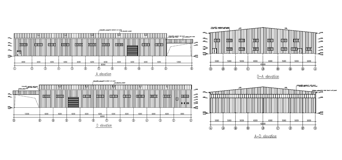 Design Drawing of Slovakia Stainless Steel Warehouse-2