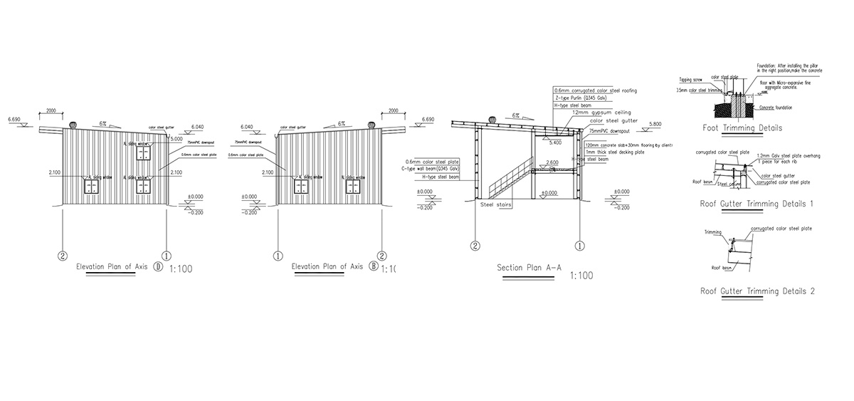 Philippines Prefab Warehouse Project Design Drawing-1