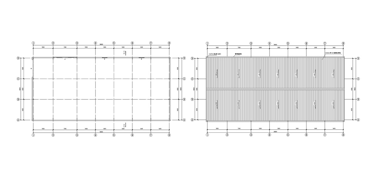Laos Steel Frame Warehouse Design Drawing-1
