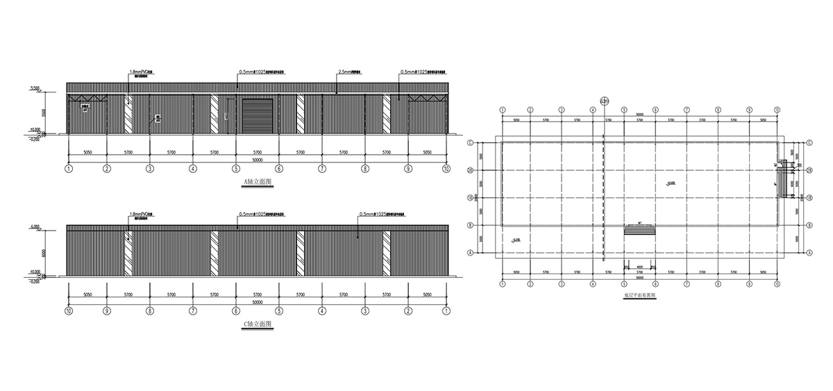 Design Drawing of Steel Structure Logistic Storage Warehouse In Uruguay-1