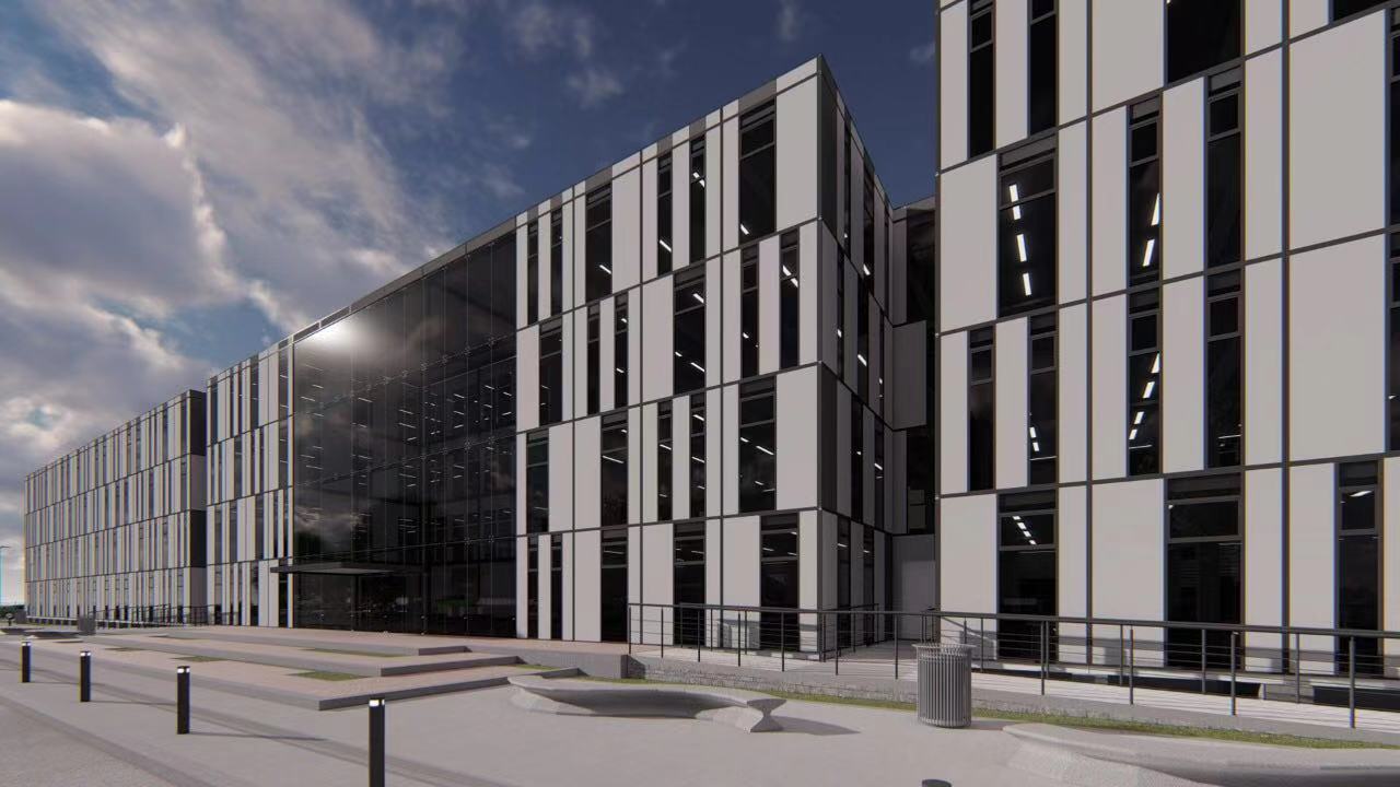 Columbia four-story container office building-2